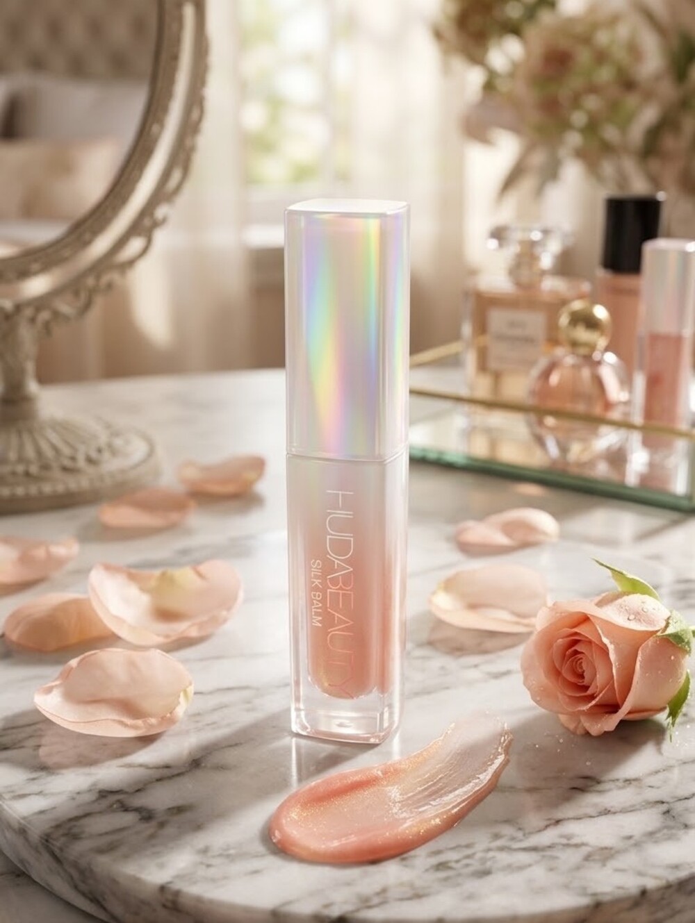 HUDA Beauty Silk Balm Hydrating Lip Silk Balm In Blush NWT Sealed Pkg